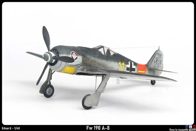 Maquette du Fw 190 A-8 d'Eduard au 1/48.