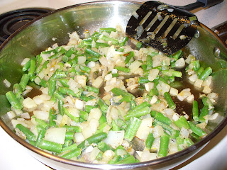 with green beans