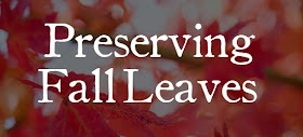 Preserving Fall Leaves