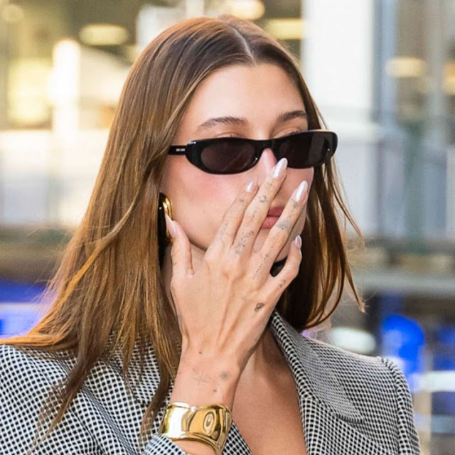 Hailey Bieber's nail art