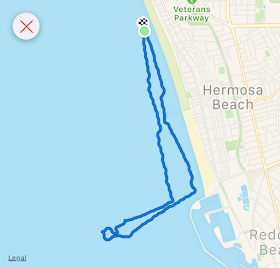 Strava paddle in ocean to leaking oil wells off Redondo Beach