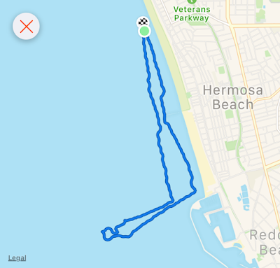 Strava paddle in ocean to leaking oil wells off Redondo Beach