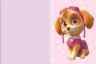 Paw Patrol for Girls, Free Printable  Labels.