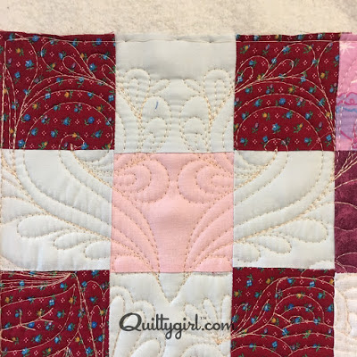 quilted heart motif