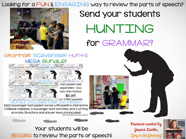 Send Your Students Hunting For Grammar Joy In The Journey