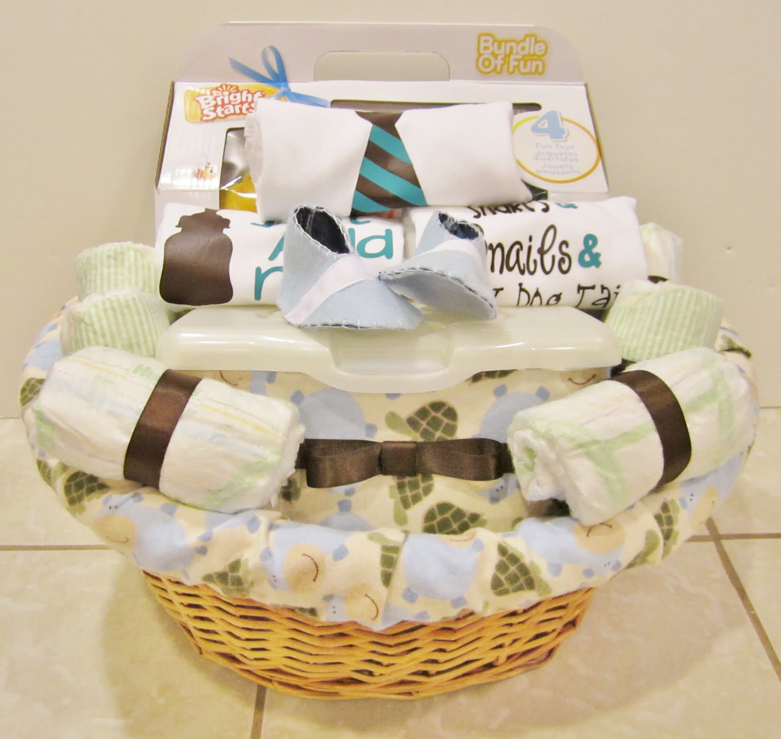 Baby Shower Gift Basket - For a Baby Boy!