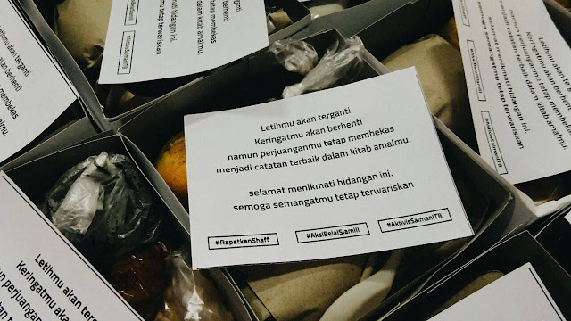 Secarik Kertas dalam Nasi Kotak untuk Peserta Aksi 212 Ini Bikin Mewek 