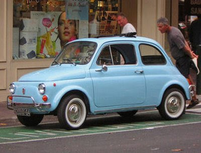 Fiat display a 500 with a 24k 