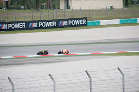 Rossi being stalked by Dovizioso