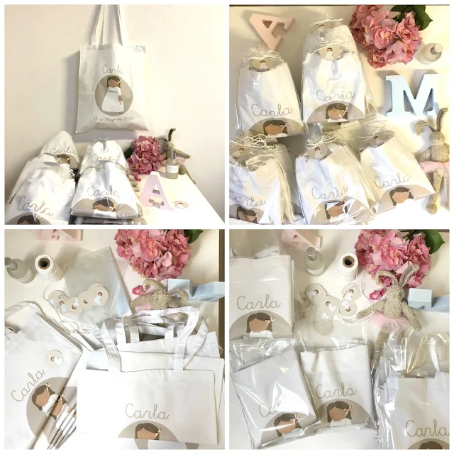 DETALLES PARA INVITADOS - BOLSAS PRIMERA COMUNIÓN PERSONALIZADAS
