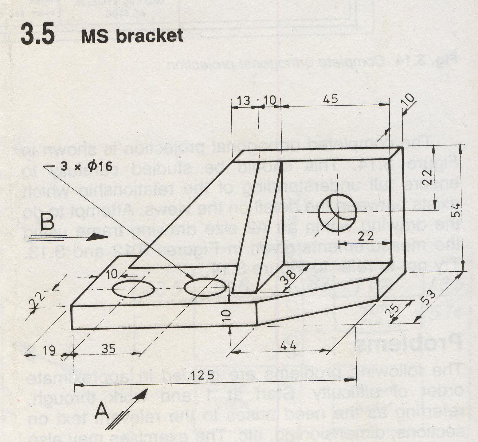 MATERI MESIN HABIBI Membuat Gambar  MS BRACKET