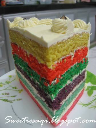 SweetieSaQi: Rainbow Cake