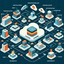 Cloud Computing Architecture Diagram showing layers and components