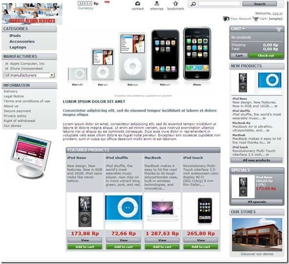 webstore LOVELY WEBSITE