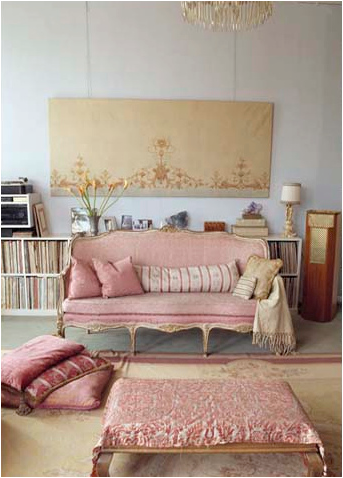 Romantic Style Living Room Design Ideas | Design Inspiration of ...