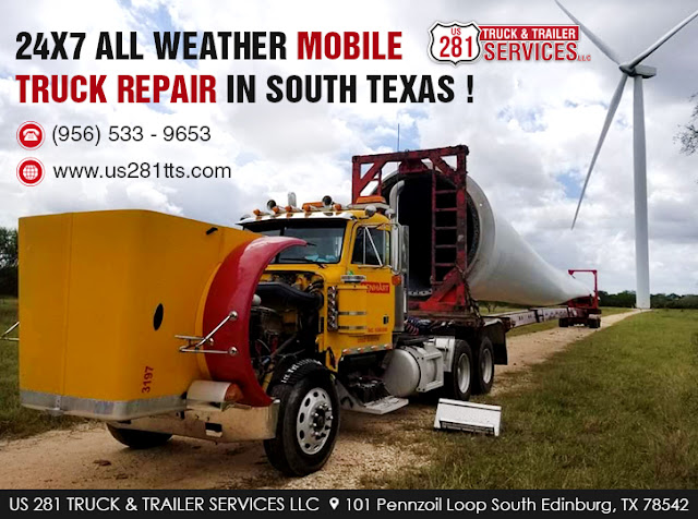 Mario Peña from US 281 Truck & Trailer Services LLC provides the best mobile truck repair service in Edinburg and SouthTexas