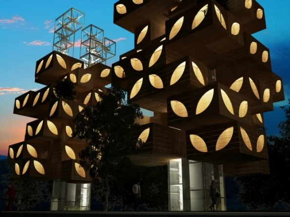 Social Housing of T-Tree by Adil Azhiyev and Ivan Kudryavtsev