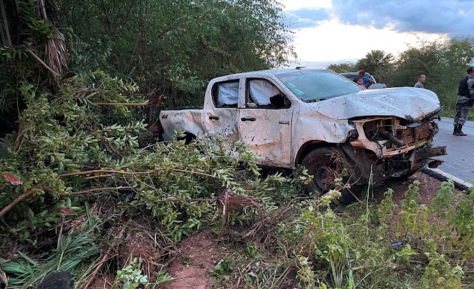 Prefeita de Murici dos Portelas sofre acidente de carro em Esperantina