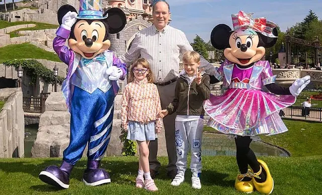 Prince Albert II of Monaco, Crown Prince Jacques and Princess Gabriella visited Paris. Princess Charlene