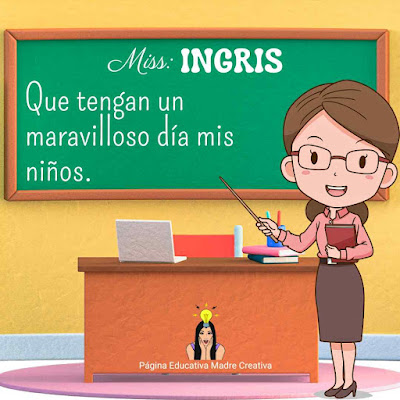 PIN Nombre Ingris - Miss Teacher Ingris para imprimir