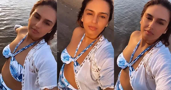 Huma Qureshi bikini video selfie curvy actress