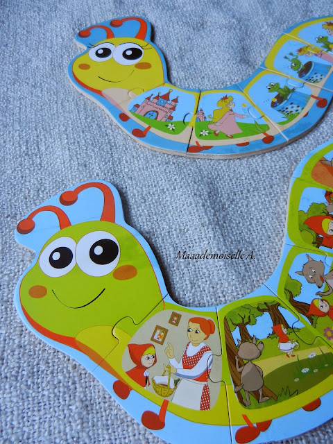 || Play Tive Junior : 2 puzzles chenille en bois (Présentation & Avis) 