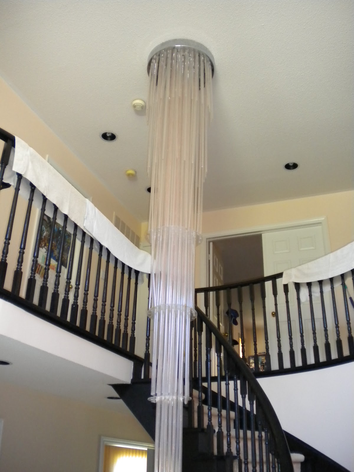 Replaced Crystal Chandelier At 18 Ft Foyer Aron Can Fix