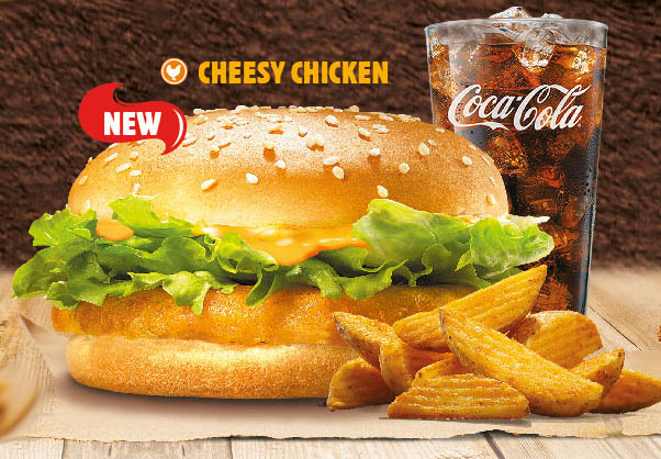Harga Cheesy Chicken  Burger King - Senarai Harga Makanan 