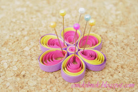 quilling çiçek yapımı