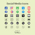 Social Media Colored Icons Vectors