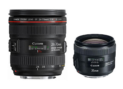 canon 24-70mm zoom And 35mm lens