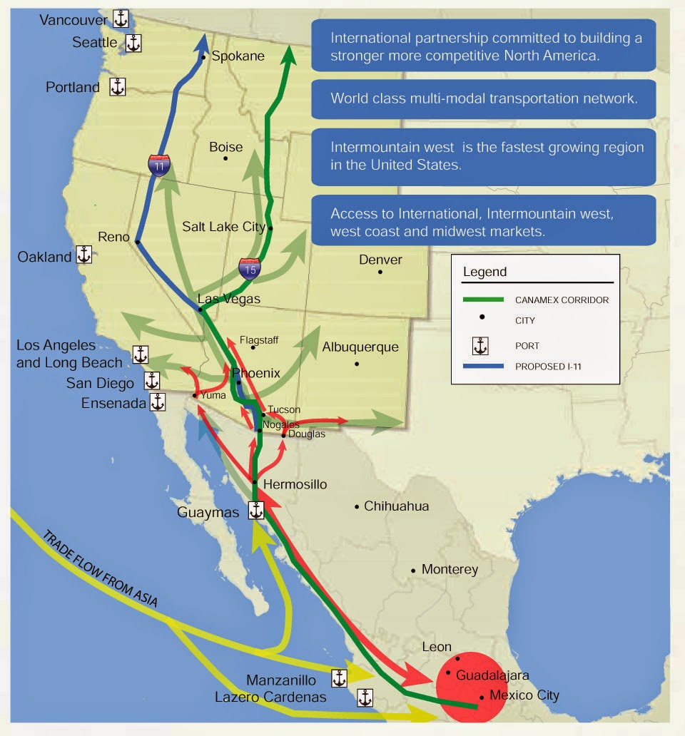 Stop The Canamex Sun Corridor Filling In The I 11 Canamex Gaps