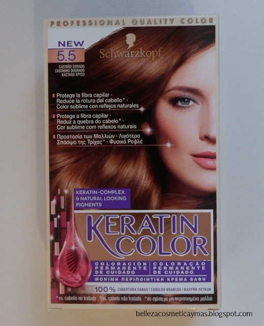 Schwarzkopf Keratin Color 5.5 castaño dorado