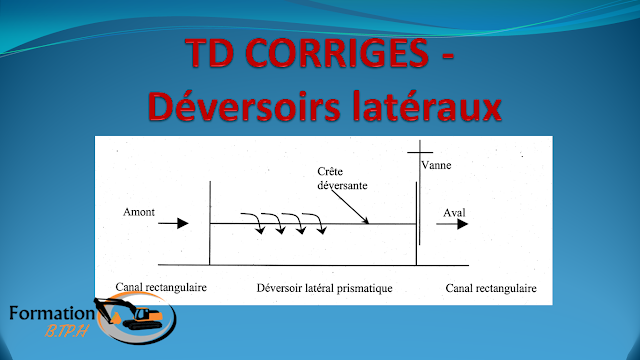TD Corrigés  Déversoirs latéraux