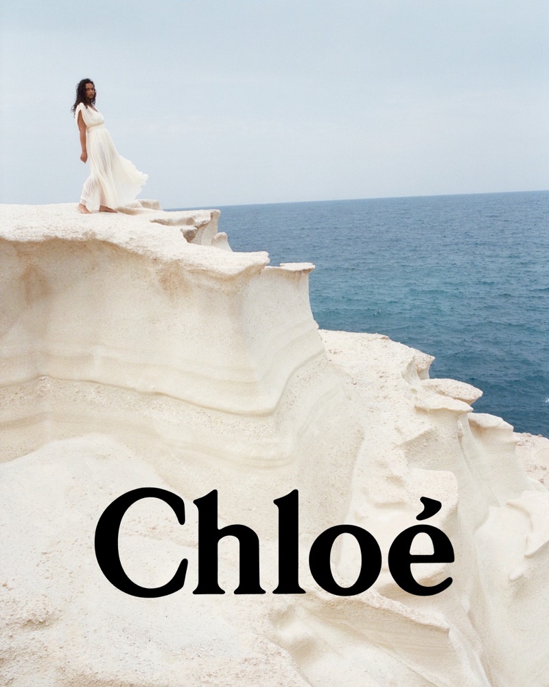 Raquel Zimmermann and Devyn Garcia star in Chloé Fall-Winter 2023 Campaign.