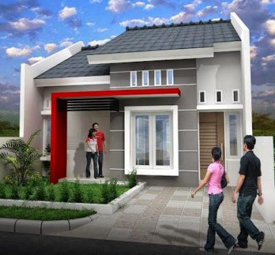 model atap pelana rumah type 36