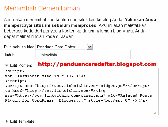 Panduan Cara Daftar Linkwithin