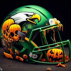 Eastern Michigan Eagles halloween concept helmet