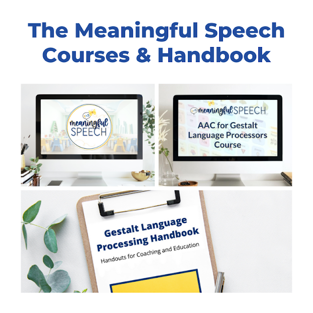 Meaningful Speech Courses & Handbook on Gestalt Language Processing