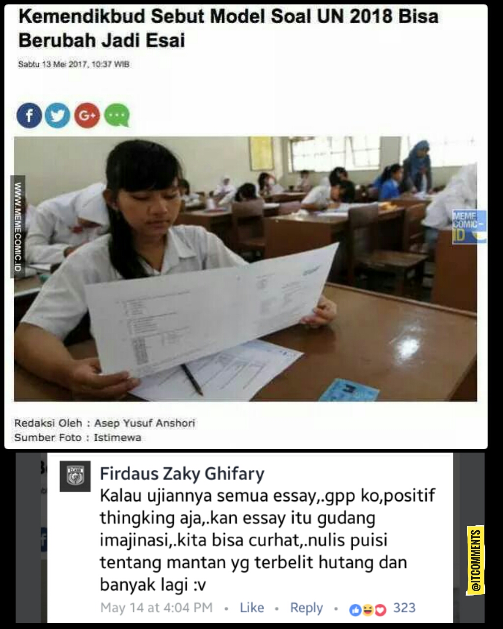 Indonesian Top Comments Update Terbaru Top Komen Meme Komik