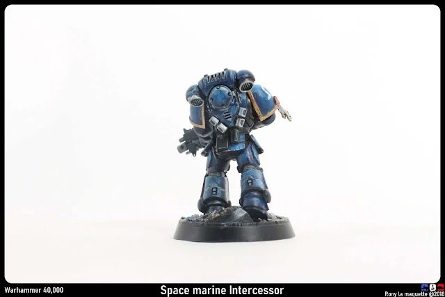 Space Marine Intercessor du jeu Warhammer 40,000.