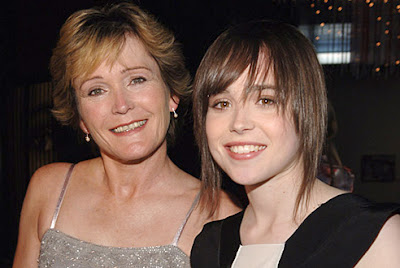 Ellen Page with her mother Martha Philpotts