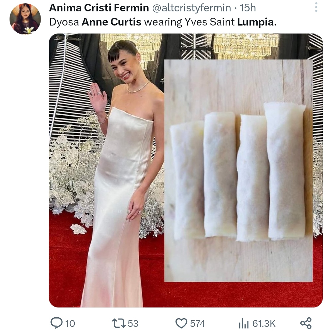 Anne Curtis reacts to lumpia wrapper meme made about her GMA