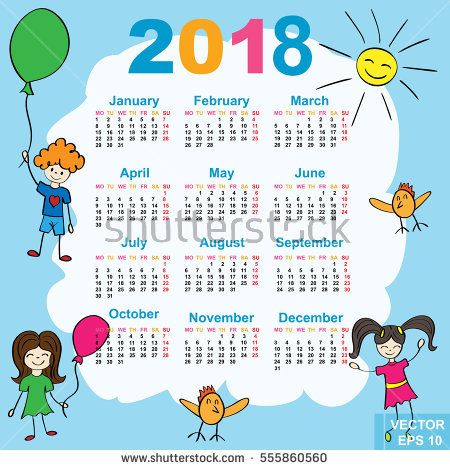 Download File CorelDraw Kalender 2018 Masehi 1439 Hijriyah 