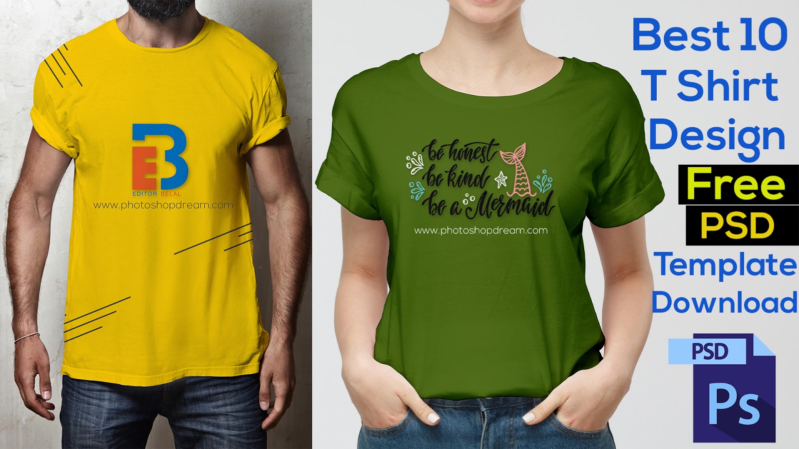 Best 10 T-Shirt Design Template PSD Free Download | T ...