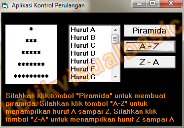 Aplikasi Struktur Kontrol Perulangan