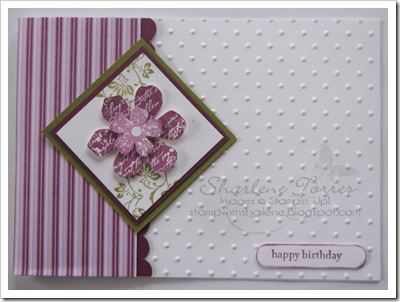 Vintage Vogue polka dot card