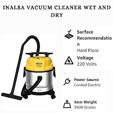 INALSA Vacuum Cleaner Wet and Dry |1200 W & 12 Ltr Capacity