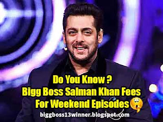 Bigg Boss Salman Khan Fees
