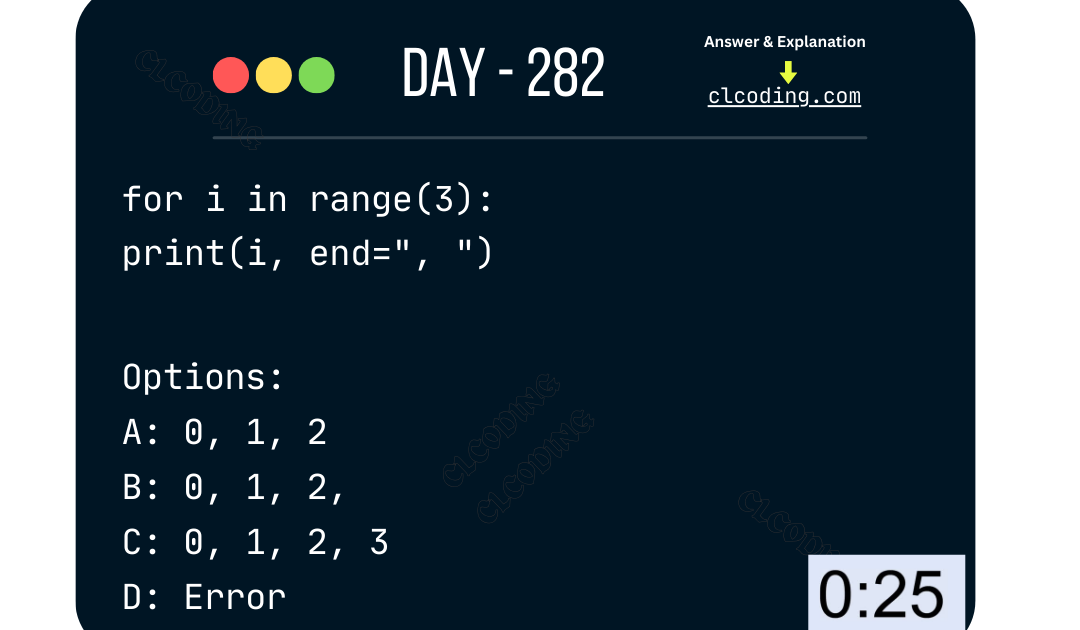 Python Coding challenge - Day 282| What is the output of the following ...